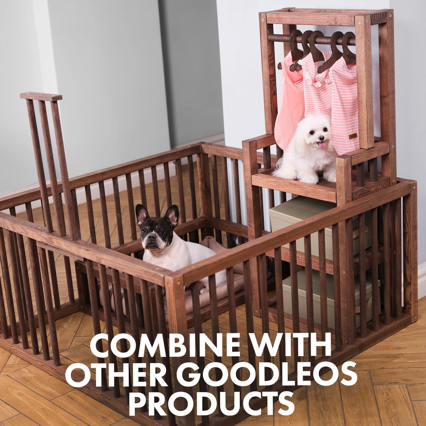 Wooden Dog Wardrobe