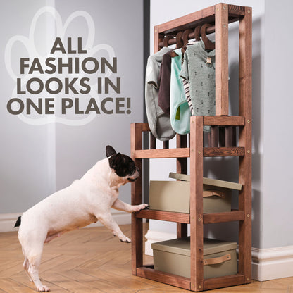 Wooden Dog Wardrobe