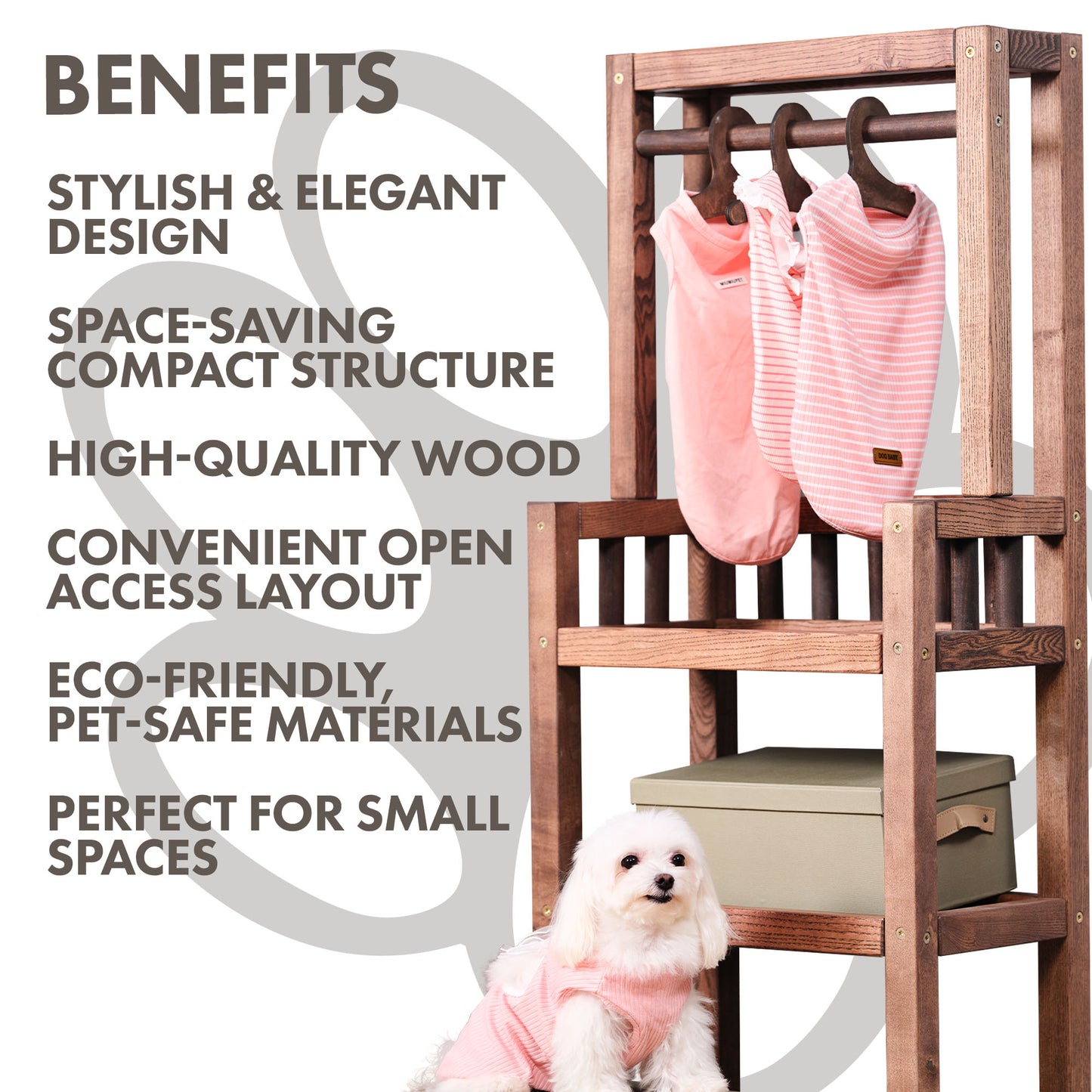 Wooden Dog Wardrobe