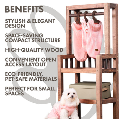 Wooden Dog Wardrobe